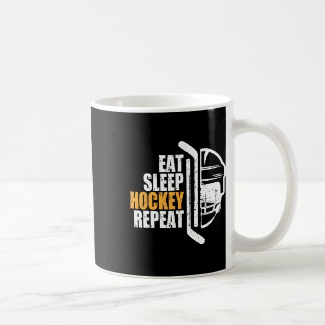 Mug Manger Sommeil Hockey Répéter Noël Pour Adolescent (Droite)