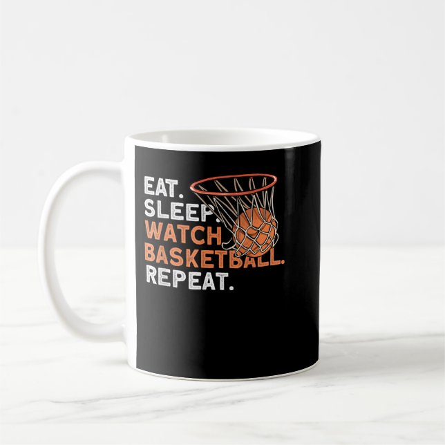 Mug Manger Veille de sommeil Répétition de basket - Ba (Gauche)