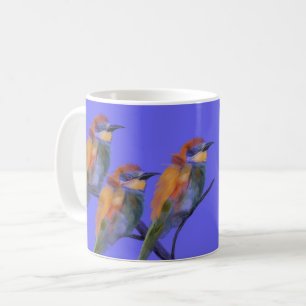 Mug Mangeur européen d'abeilles en bleu