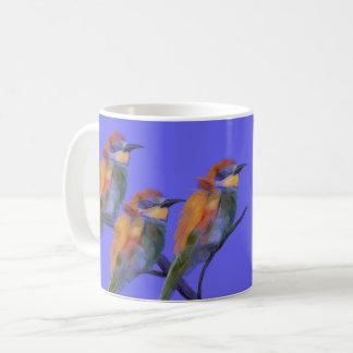 Mug Mangeur européen d'abeilles en bleu