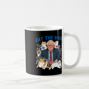 Mug Mangez Bernie Sanders Riche Chat Floral Résiste De