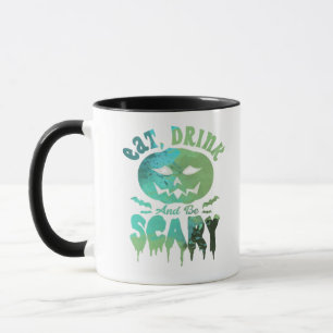 Mug Mangez Boire Et Soyez Effrayant Halloween Lumière
