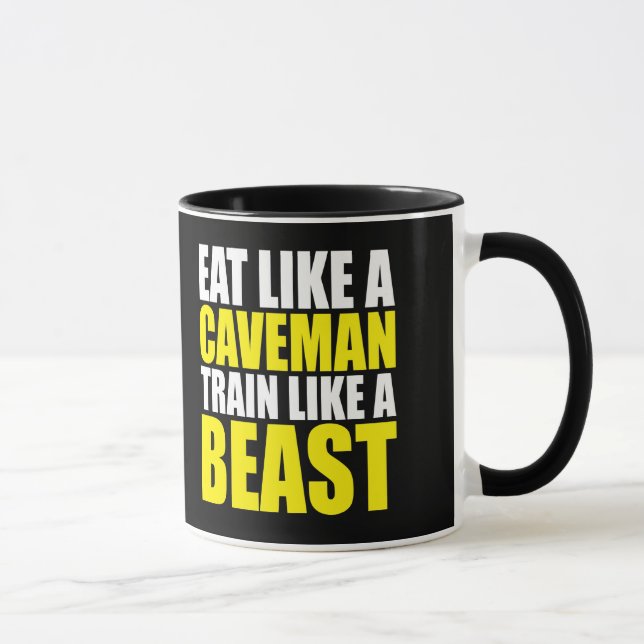 Mug Mangez Comme Un Cavalier, Entraînez Comme Une Bête (Droite)