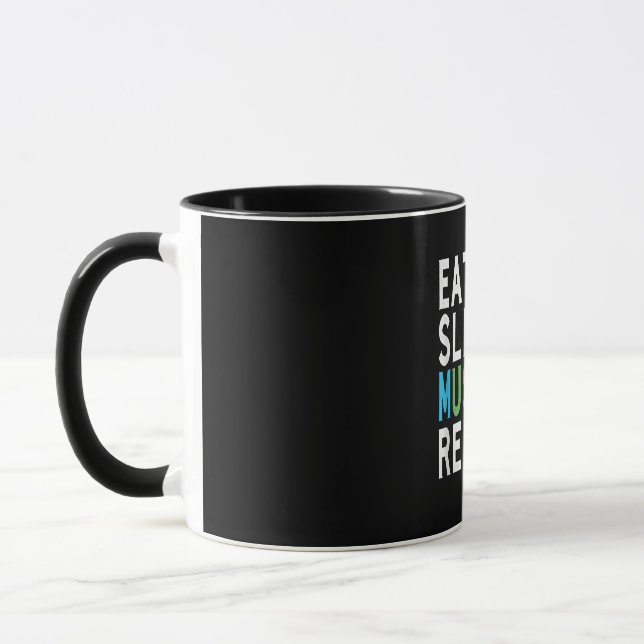 Mug Mangez des comédies musicales du sommeil Répéter,  (Gauche)