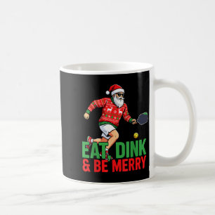 Mug Mangez dink et soyez joyeux père noël joueur de pi