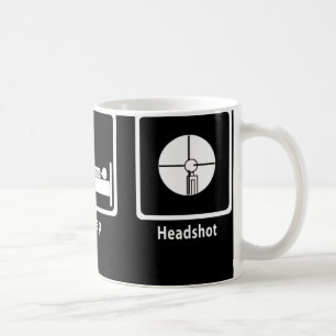 Mug Mangez, dormez, Headshot - Gamer de FPS
