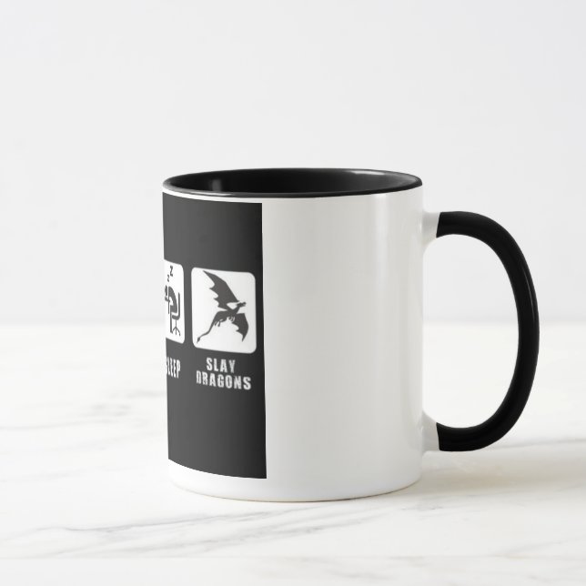 Mug Mangez, dormez, massacrez les dragons (Droite)