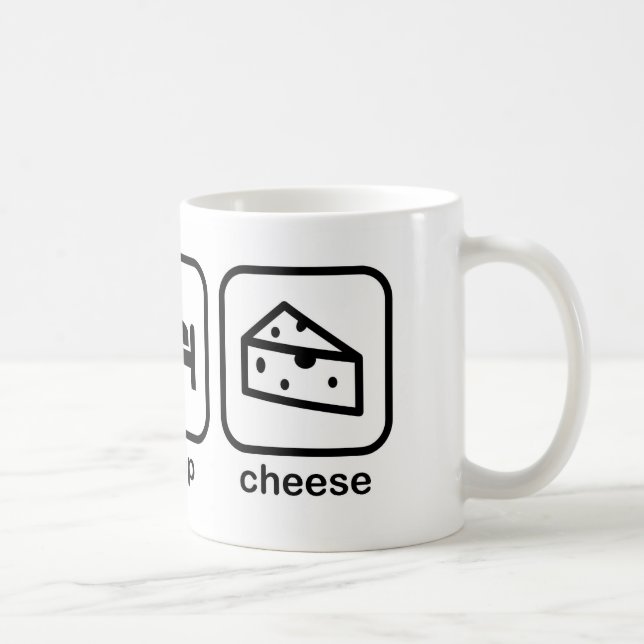 Mug Mangez du fromage de sommeil (Droite)