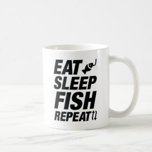 Mug Mangez du poisson endormi Répéter