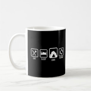 Mug Mangez la grotte du sommeil Répéter la spéléologie
