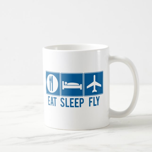 Mug Mangez la mouche de sommeil (Droite)