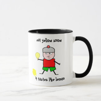 Mug Mangez la neige jaune