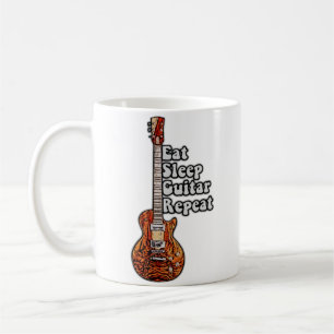 Mug Mangez la répétition de la guitare de sommeil. vin
