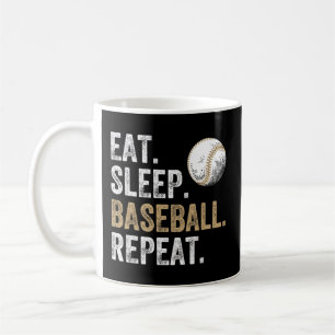 Mug Mangez Le Baseball Dormir Répétez Le Baseball Et L