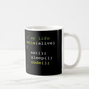 Mug Mangez le code de sommeil