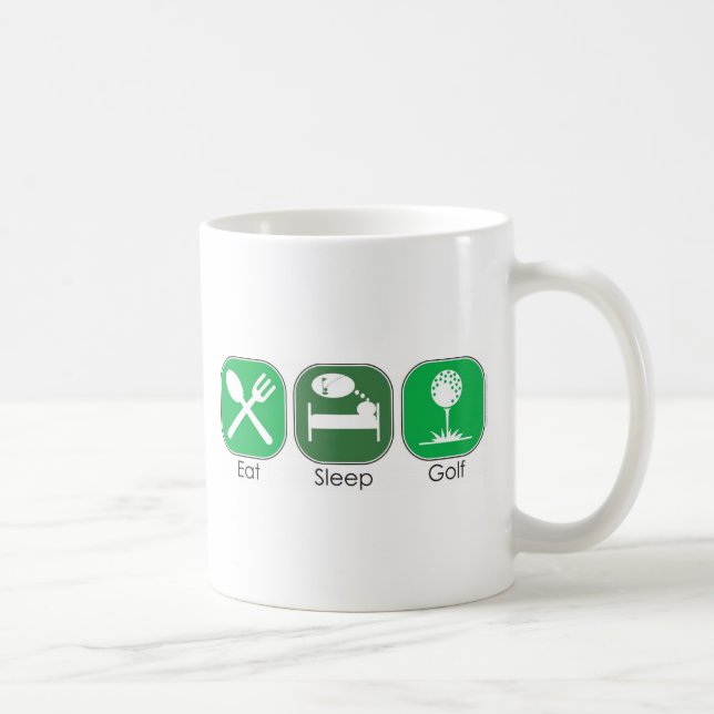Mug Mangez le golf de sommeil (Droite)