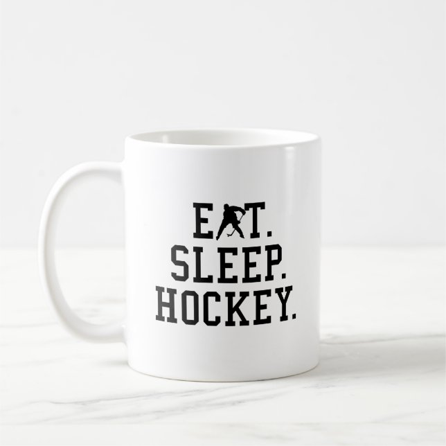 Mug Mangez le hockey sur glace - Amateurs de hockey (Gauche)