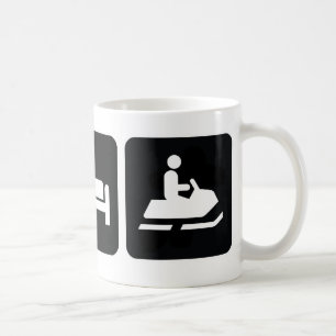 Mug Mangez le Snowmobile de sommeil