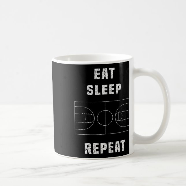Mug Mangez le sommeil Bysketbyll Répéter (Droite)