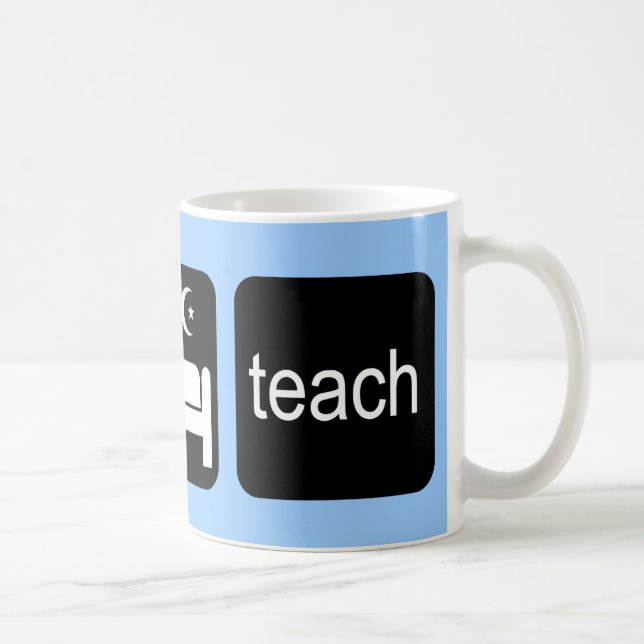 Mug Mangez le sommeil enseignent (Droite)