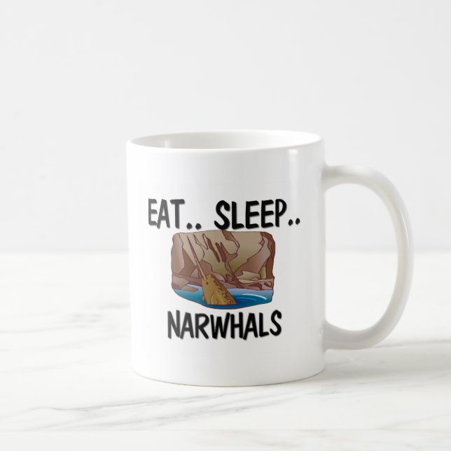 Mug Mangez le sommeil NARWHALS (Droite)