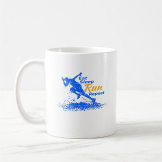 Mug Mangez le sommeil Run Répétez le cadeau pour les a
