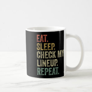 Mug Mangez le sommeil Vérifier ma gamme Répéter drôle 