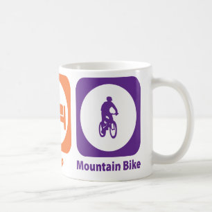 Mug Mangez le vélo de montagne de sommeil