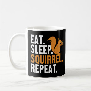 Mug Mangez l'écureuil du sommeil Répéter Fox gris-est