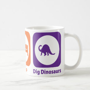 Mug Mangez les dinosaures de fouille de sommeil