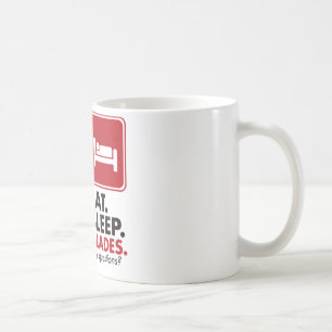 Mug Mangez les lames de sommeil - rouge