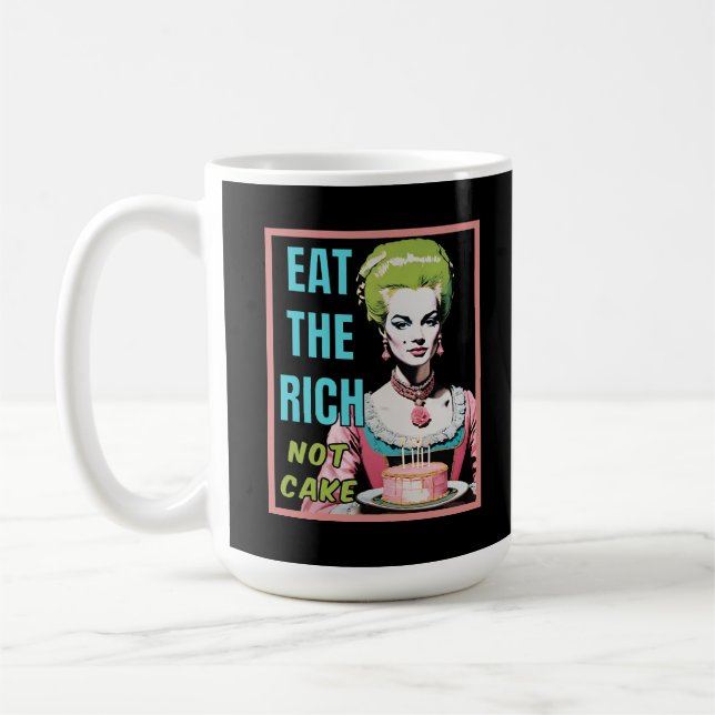 Mug Mangez les riches, pas le gâteau (Gauche)