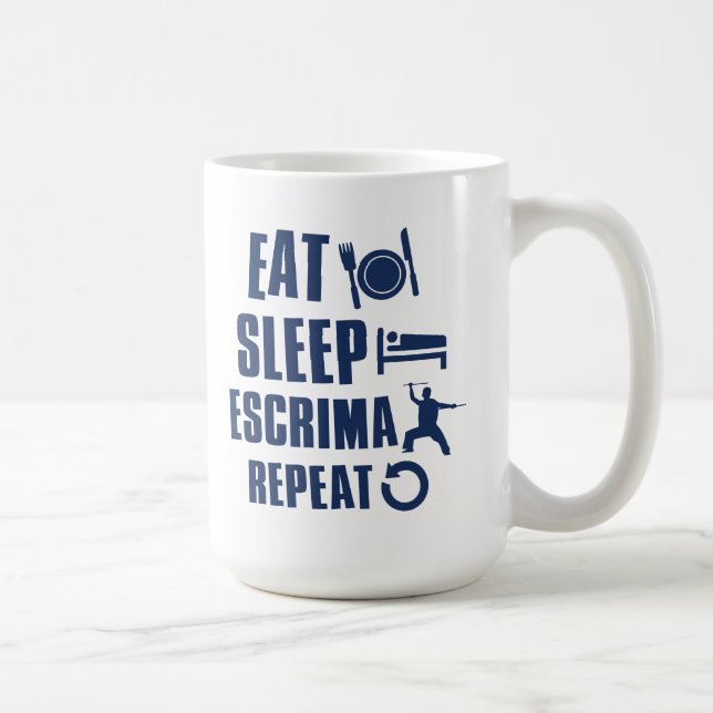 Mug Mangez l'escrima de sommeil (Droite)