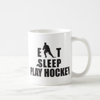 Mug Mangez l'hockey de jeu de sommeil