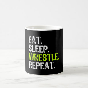 Mug Mangez lutteur de sommeil Répéter lutteur de lut