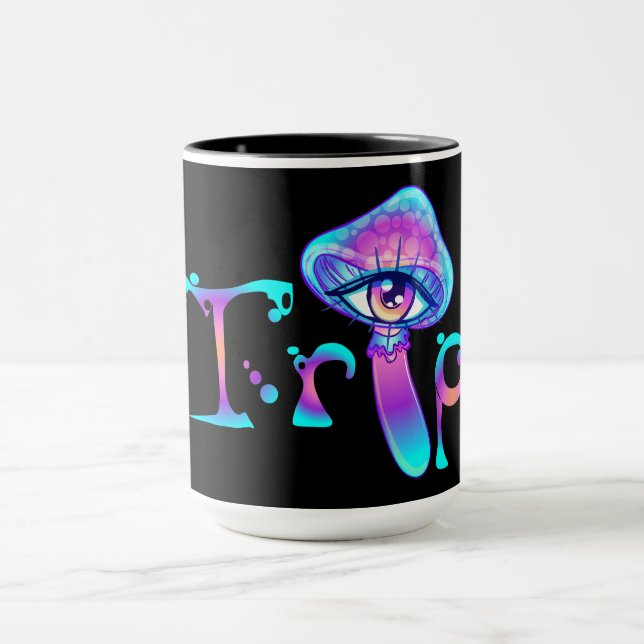Mug Mangez-moi Champignons et voyage (Centre)