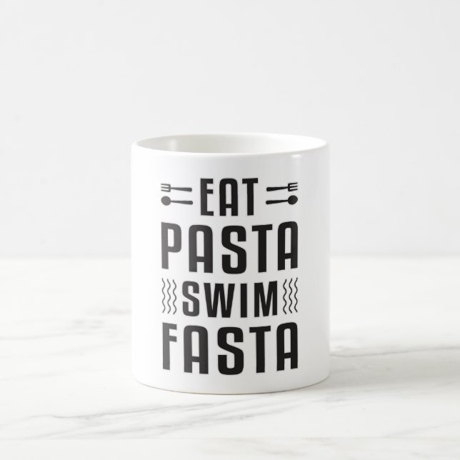 Mug Mangez Pasta nager Fasta nager nager nager piscine (Centre)