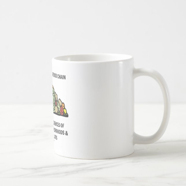 Mug Mangez plus bas sur la chaîne alimentaire (les (Droite)
