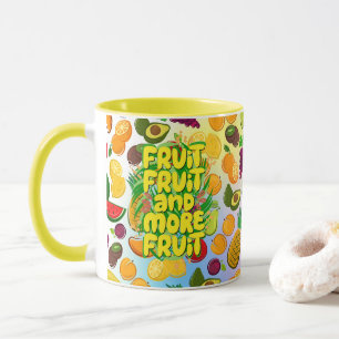 Mug Mangez plus de fruits yoga alimentaire sain moti
