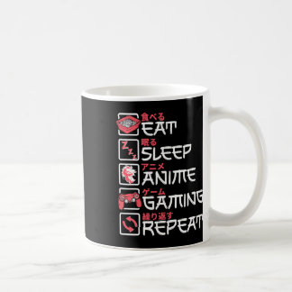 Mug Mangez Sleep Anime Jeu Répéter Otaku Gamer Japonai
