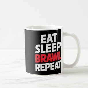 Mug Mangez Sleep Brawl Répéter Funny Stars Video Gamer