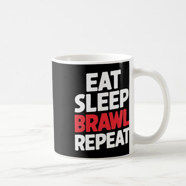 Mug Mangez Sleep Brawl Répéter Funny Stars Video Gamer (Droite)