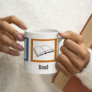 Mug Mangez Sleep Lire Livres Drôle Bookworm