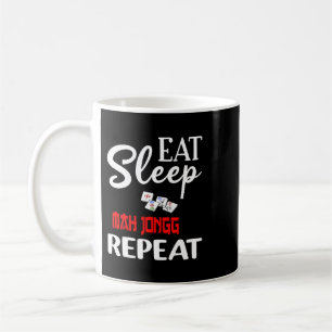 Mug Mangez Sleep Mah Jongg Répéter Fun Jokers Jeu de t