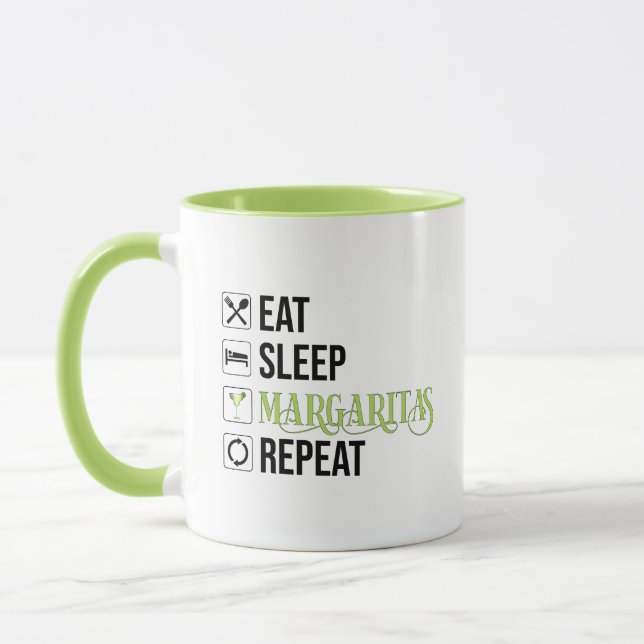 Mug Mangez Sleep Margaritas Répéter (Gauche)