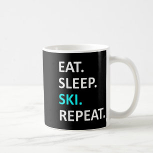 Mug Mangez Sleep Ski Répéter Funny Ski Humour amateur