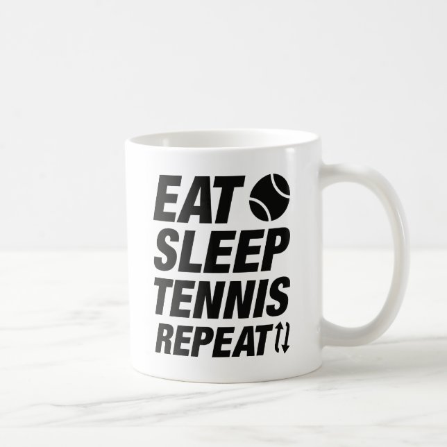 Mug Mangez Sleep Tennis Répéter (Droite)