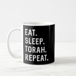 Mug Mangez Sleep Torah Répéter Hébreu Juif Matan Torah
