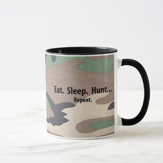 Mug Mangez. Sommeil. Chasse.  Répétition ! (Droite)