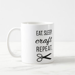 Mug Mangez. Sommeil. Métier. Répétition. Café et plus